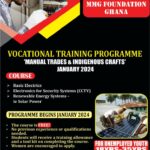 MMG FOUNDATION VOCATIONAL TRAINING PROGRAMME 2024