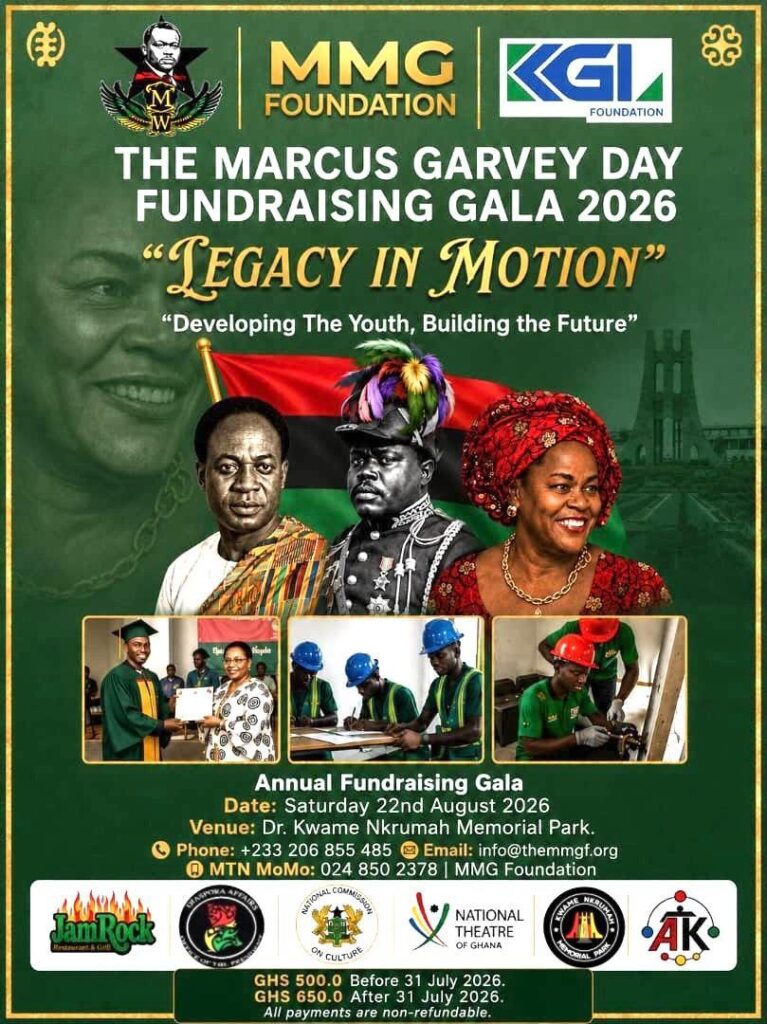 Marcus Garvey Day Fundraising Gala 2026 official event poster
