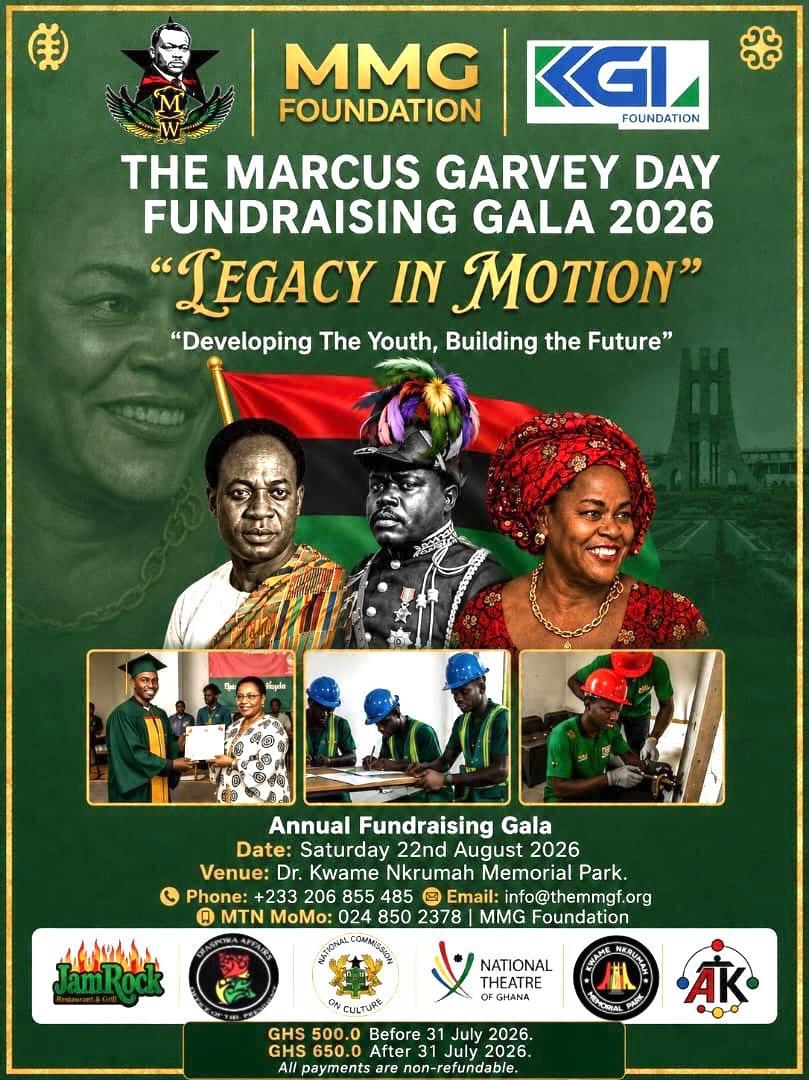 Marcus Garvey Day Fundraising Gala 2026 official event poster