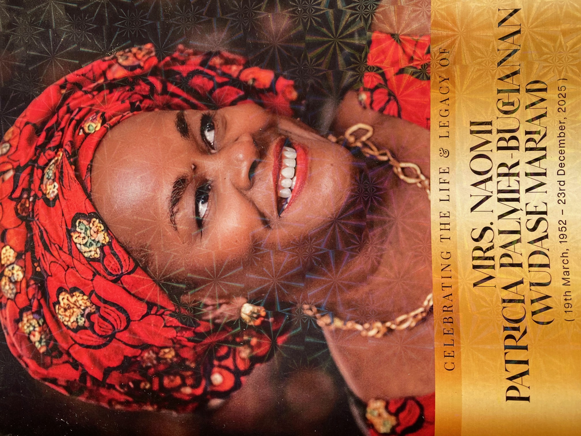 Mrs. Naomi Patricia Palmer-Buchanan (Wudase Mariam)