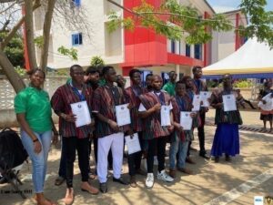 MMGF trainees receiving Ghana Energy Commission certificates